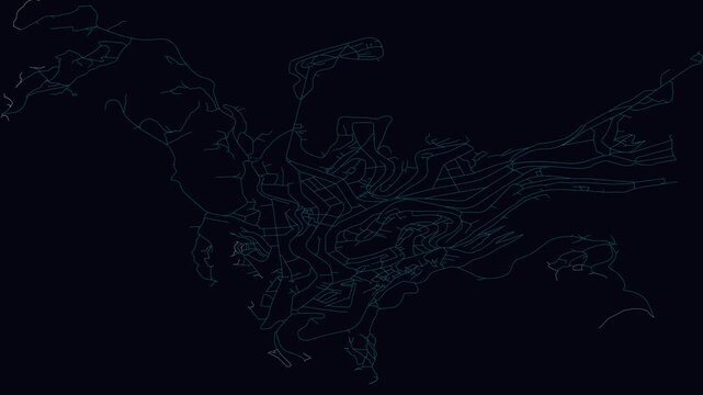 Bukavu, Congo (Kinshasa), City Infrastructure Expansion Animation, Urban Visualization Technology