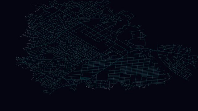 Aba, Nigeria, City Infrastructure Expansion Animation, Urban Visualization Technology