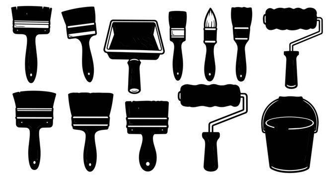 Abstract neon light fixture designs on black background