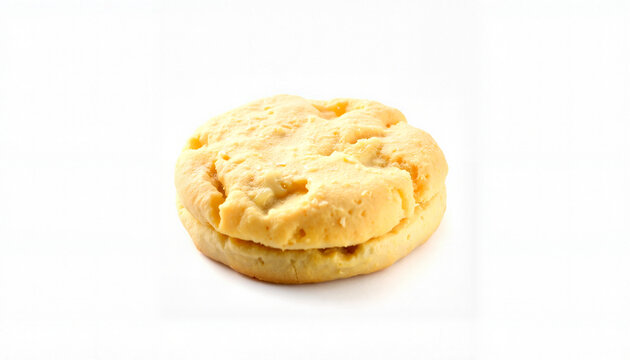 Freshly baked cookie on a white background  