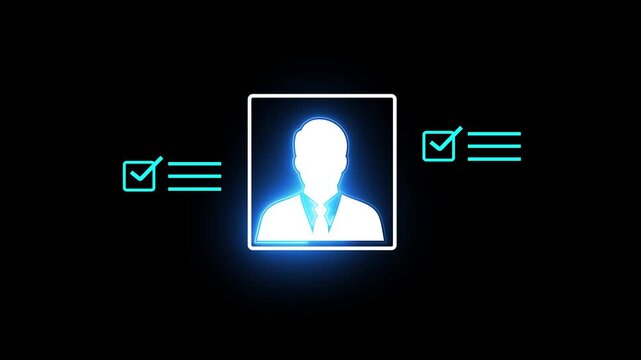 AI recruitment and HR management analysis. professional evaluates workforce data and automation dashboard for effective hiring, Human resources management, and workforce performance analytics