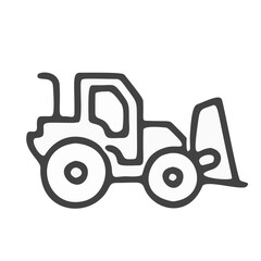 Naklejka premium Labor Day heavy equipment bulldozer for construction site labor and earthmoving labor.