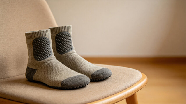 Non-slip elderly socks