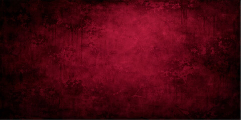 Obraz premium Vintage aged texture of a dirty red grunge wall with antique paper stripes and dark retro pattern material