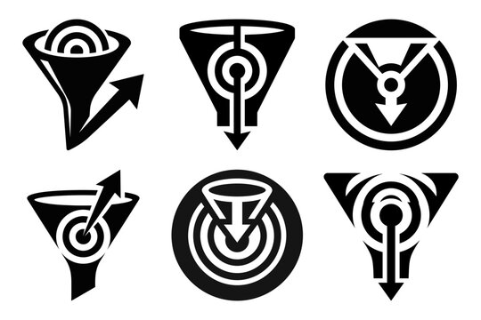 Analytics growth arrow dashboard logo collection