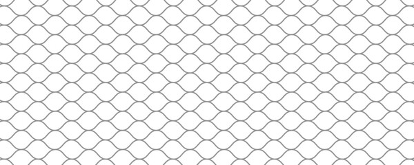 High Resolution Isolated Chain-Link (Or Wire Net Or Wire-Mesh) Fence On A White Background © isma