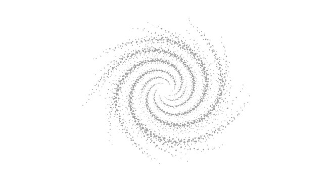 Gray swirling spiral shape design element.