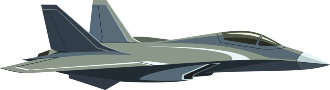 Jet fighter aircraft displays a sleek aerodynamic profile designed for high-speed performance and modern aerial combat maneuvers.