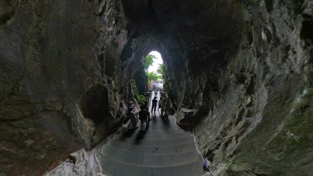 The Ngũ H&agrave;nh Sơn, also known as the Marble Mountains, are a group of five marble and limestone hills located in the Ngũ H&agrave;nh Sơn District, south of Da Nang city, Vietnam, ASIA- tourist attraction dest