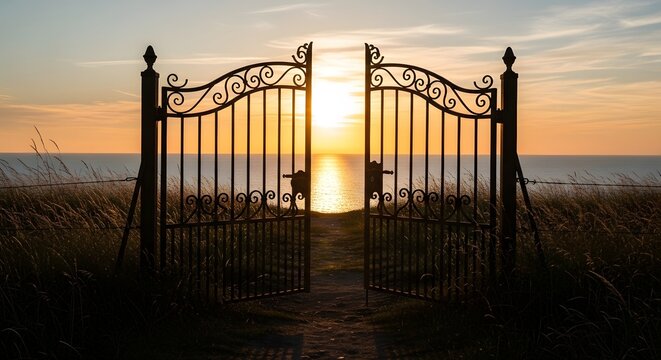 Emancipation Day celebration arrives at serene beach gate during sunset