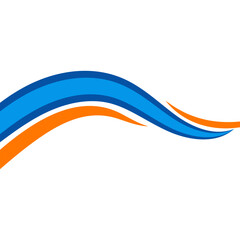 Fototapeta premium Business Wave Element