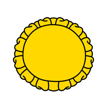 Cute Awards Trophies Ribbons Medal, Gold, Silver, Bronze Hand Drawn Clipart