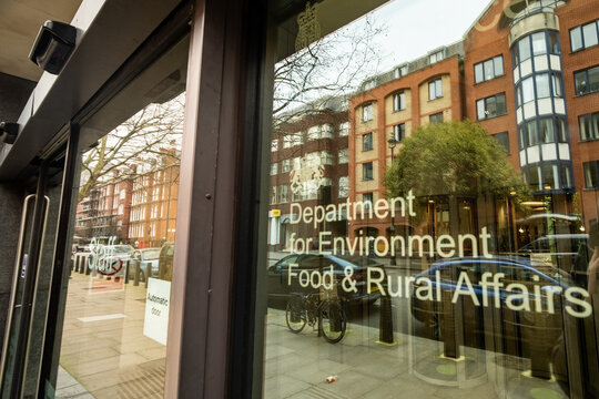 LONDON -  2 Marsham Street Westminster &ndash; Department for Environment Food & Rural Affairs DEFRA entrance Home Office building.