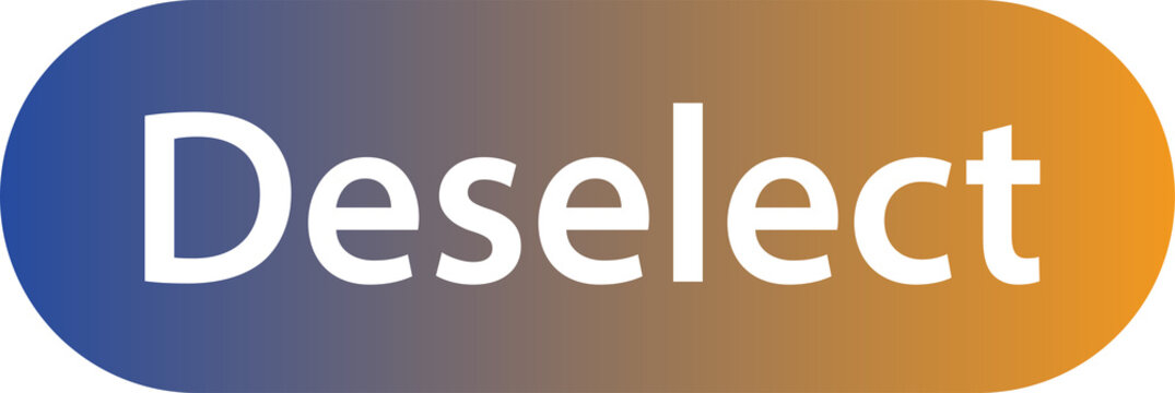 deselect button icon with gradient background isolated on transparent background