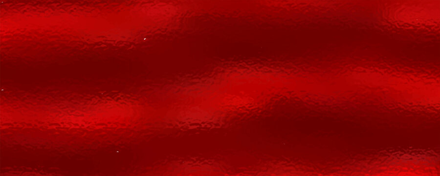 Vector red foil texture background. Abstract gradient bright and shiny light reflection rough texture surface. Vector illustration for background, backdrop, web, wallpaper, print and design artwork.