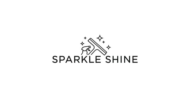 A logo for Sparkle Shine cleaning services.