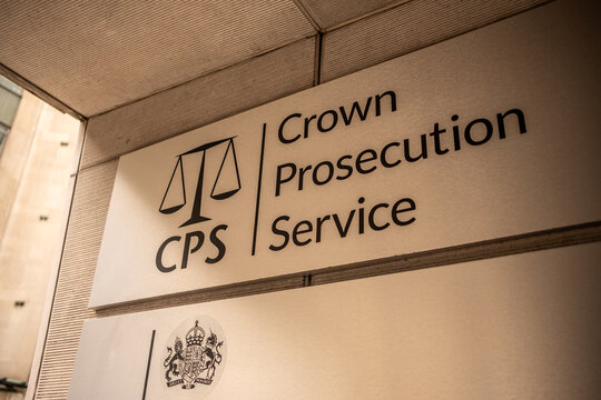 LONDON - Crown Prosecution Service CPS sign 102 Petty France Ministry of Justice London