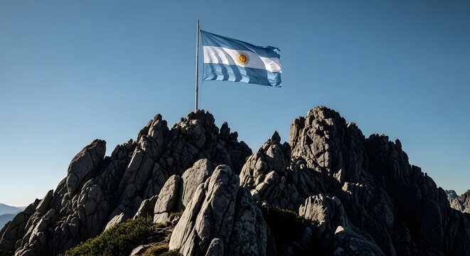 Argentina flag waving celebrating national pride symbolism canada day 1st july usa connection