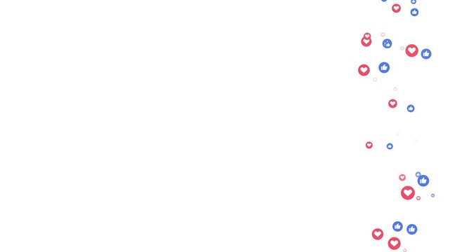 Social media live streaming icon animation isolated on white background