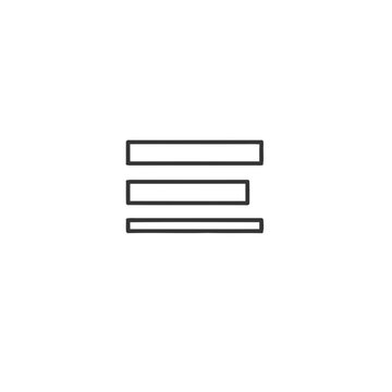 Minimalist Text Alignment Icon for UI Design