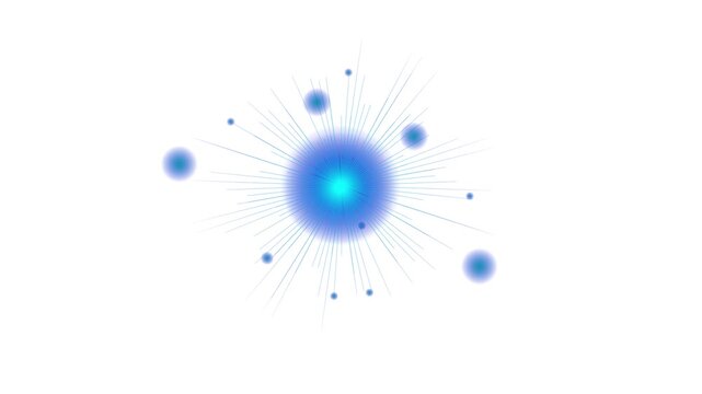 Stock Illustration Blue star and sparks isolated on transparent background. Flares and sunbursts. Glowing light effects on animation video