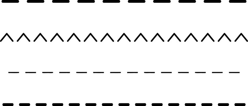 Set of Decorative Dividers and Border Lines