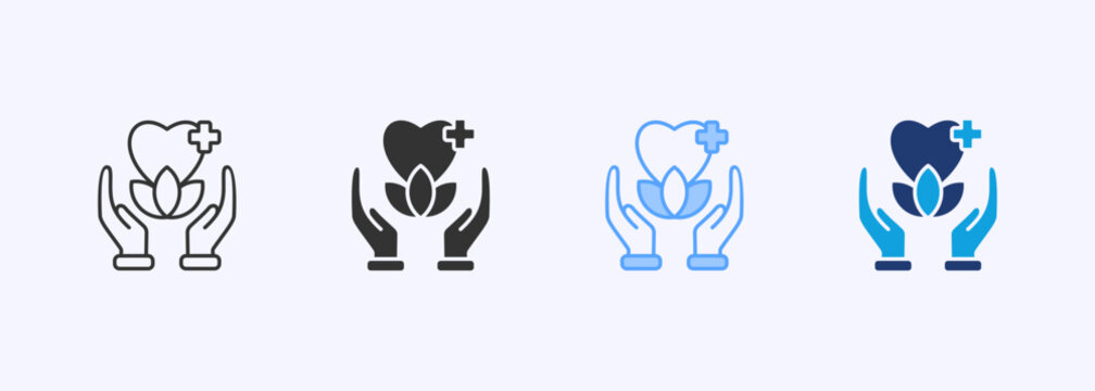 Therapy Icon Set Multiple Style Various Collection Illustration 