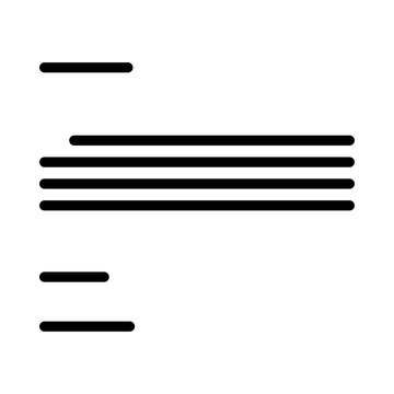 Minimalist Hamburger Menu Icon for Web and App Navigation
