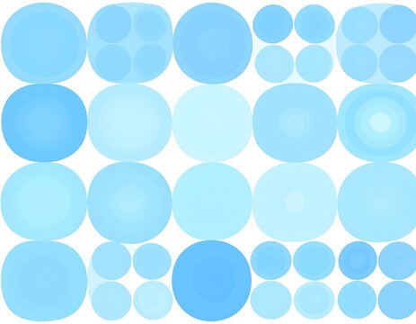 Blue Circles Abstract.