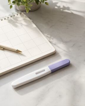 Ovulation Test With Blank Fertility Calendar