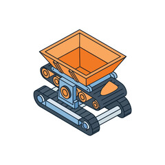 Industrial mining dump truck vehicle. © Vullyuil