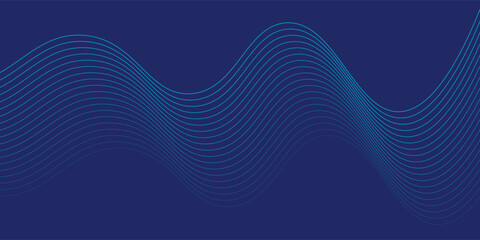Naklejka premium Bright blue dynamic abstract vector background with diagonal lines. 3d cover of business presentation banner for sale event night party.
