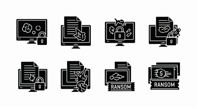 Digital threats computer viruses, data locks, and ransom demands