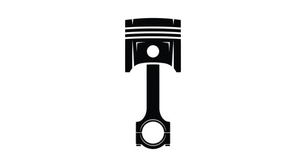 Engine piston and connecting rod silhouette high quality © bridal creation
