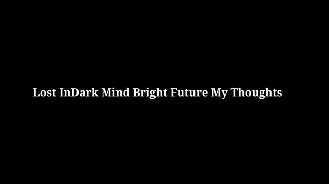 inspirational quote on black background
