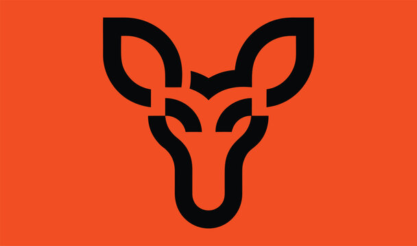 minimal okapi logo icon silhouette 