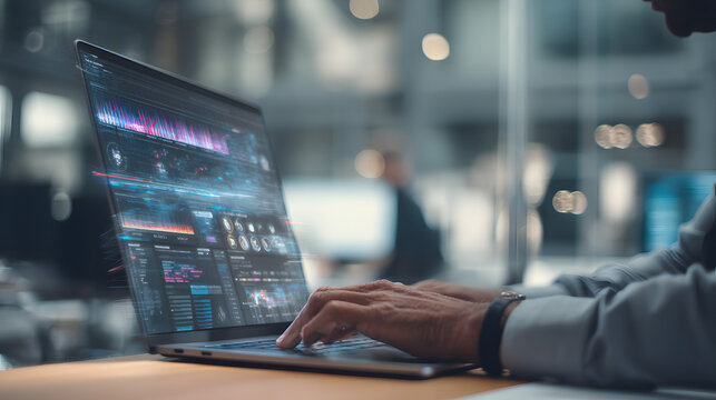 Professional analyzing AI workflow efficiency