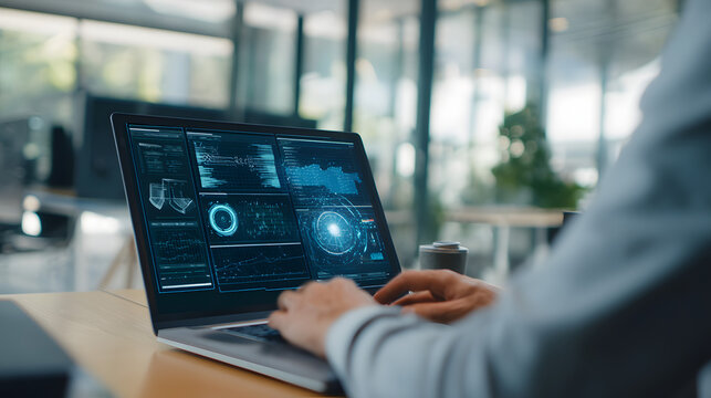Professional analyzing AI workflow efficiency