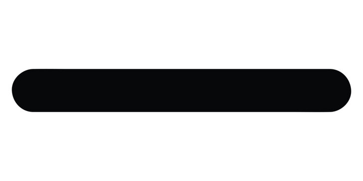 Black rounded rectangle shape on white background, simple