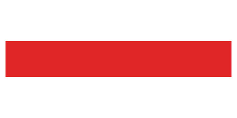 Obraz premium Solid red rectangle on white background, color