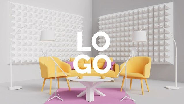 3D Podcast Studio Intro