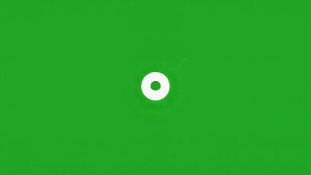 Animated exclusion icon on a green screen background for video editing and motion graphics