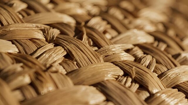 Closeup Macro Shot of Woven Natural Material Texture 5.