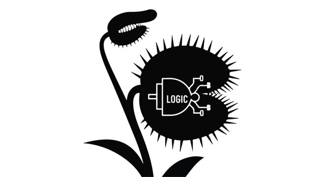 Venus flytrap plant incorporates a digital circuit logic gate in its open trap.