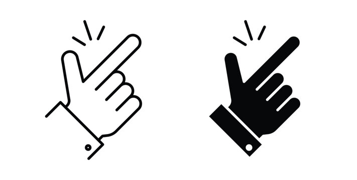 Easy to use icon simple illustration set. Black and white icons