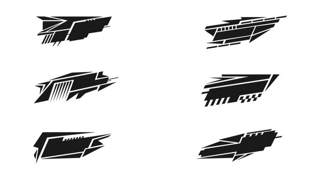 Logo Racing Shape Design