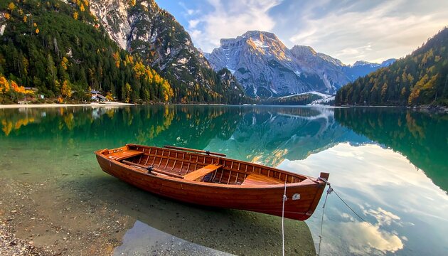 Braies Lake Boat.