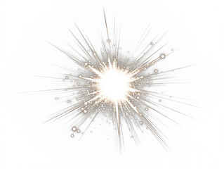 Obraz premium Bright celestial explosion erupting from center, radiant energy bursts against black