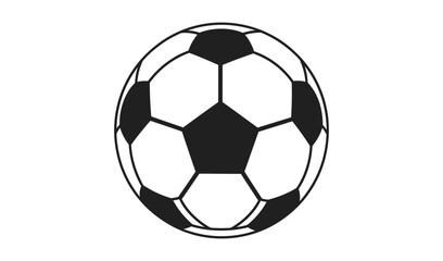 Fototapeta premium Black and white soccer ball