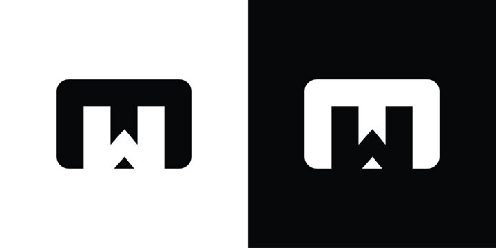 creative MW logo with modern concept